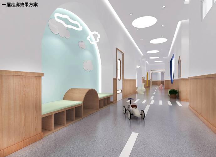 广州幼儿园走廊装修效果图的相关图片