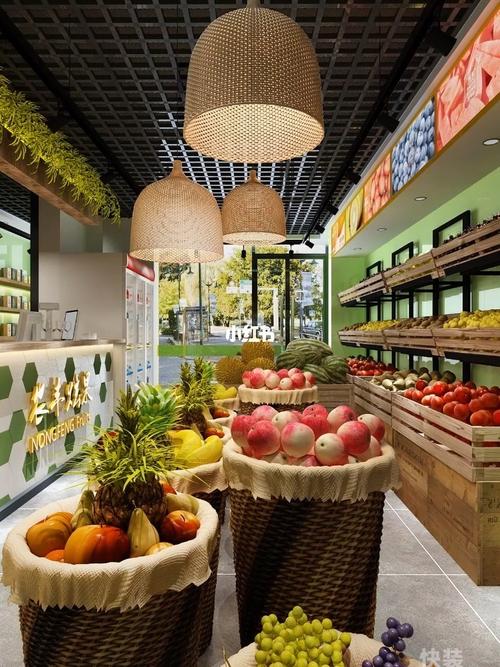 广州新鲜水果店装修的相关图片