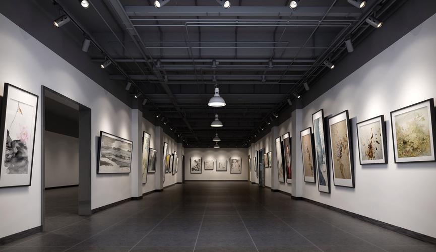 广州油画作品展厅装修的相关图片
